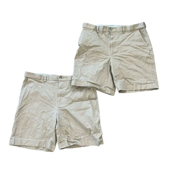 BUNDLE (2) OAK HILL Men’s Khaki Shorts Size 44 - Picture 1 of 7